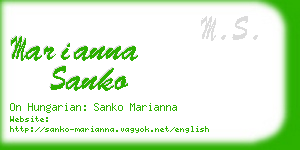 marianna sanko business card